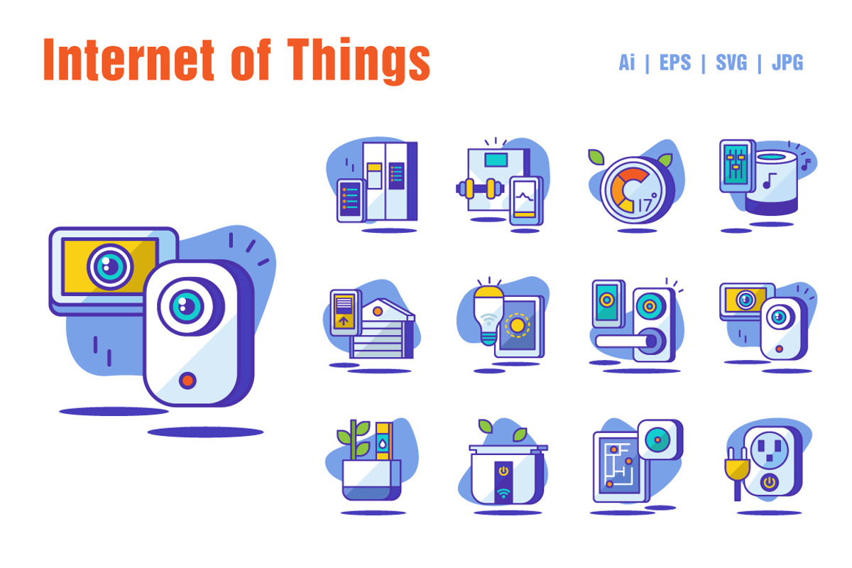 Internet of Things Icons, an Icon by Sooodesign