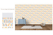 Watercolor Boho Rainbows Collection, an Object Illustration by MayaNavits (Thumbnail 6 of 8)