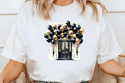 Black & Gold Graduation Day Clipart, an Illustration by Libby Wishes (Thumbnail 4 of 7)
