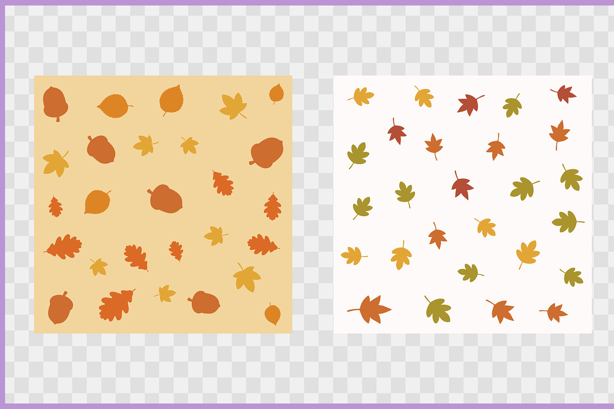 Fall Leaves Pattern Digital Papers, a Pattern Graphic by Gfx Expert Team (Photo 2 of 5)