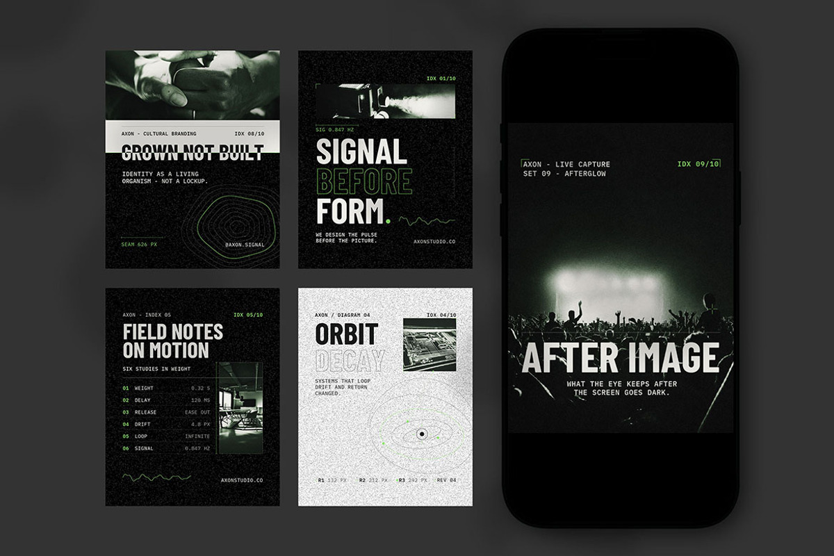 Bio Digital Signal Editorial, a Social Media Template by Pitchlook.Studio (Photo 3 of 3)