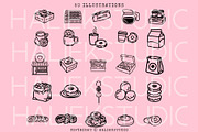Donuts SVG Illustrations, a Food Illustration by HalieKStudio (Thumbnail 2 of 12)