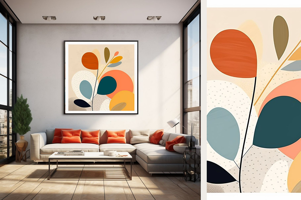 12 light green beige boho art print, a Decorative Illustration by ARTOZEN DIGITAL (Photo 9 of 13)