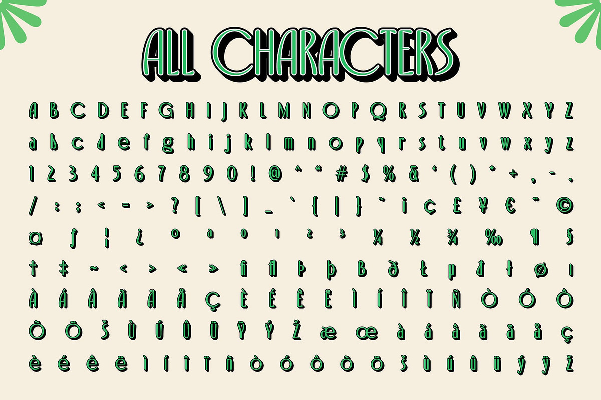 Capires Rounded 3D, a Sans Serif Font by Craft Supply Co. (Photo 8 of 8)