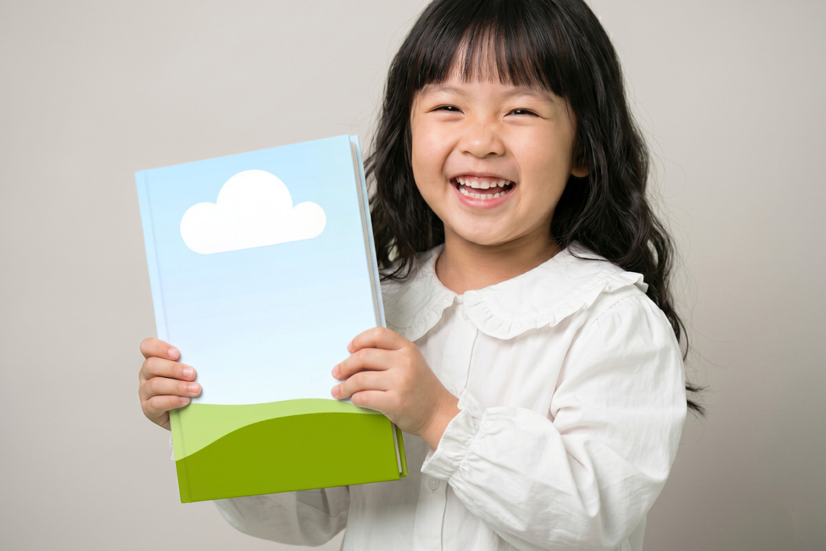 8.5x11 inch Kids Book Mockup, a Books & Magazine Mockup by The Blue Bird (Photo 6 of 10)