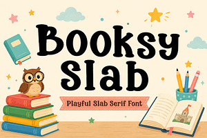 Booksy Slab, a Slab Serif Font by Wow Magic