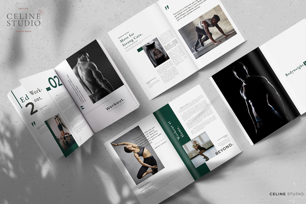 BEYOND Workout Magazine Lookbook, a Magazine Template by Celine Studio (Photo 3 of 7)