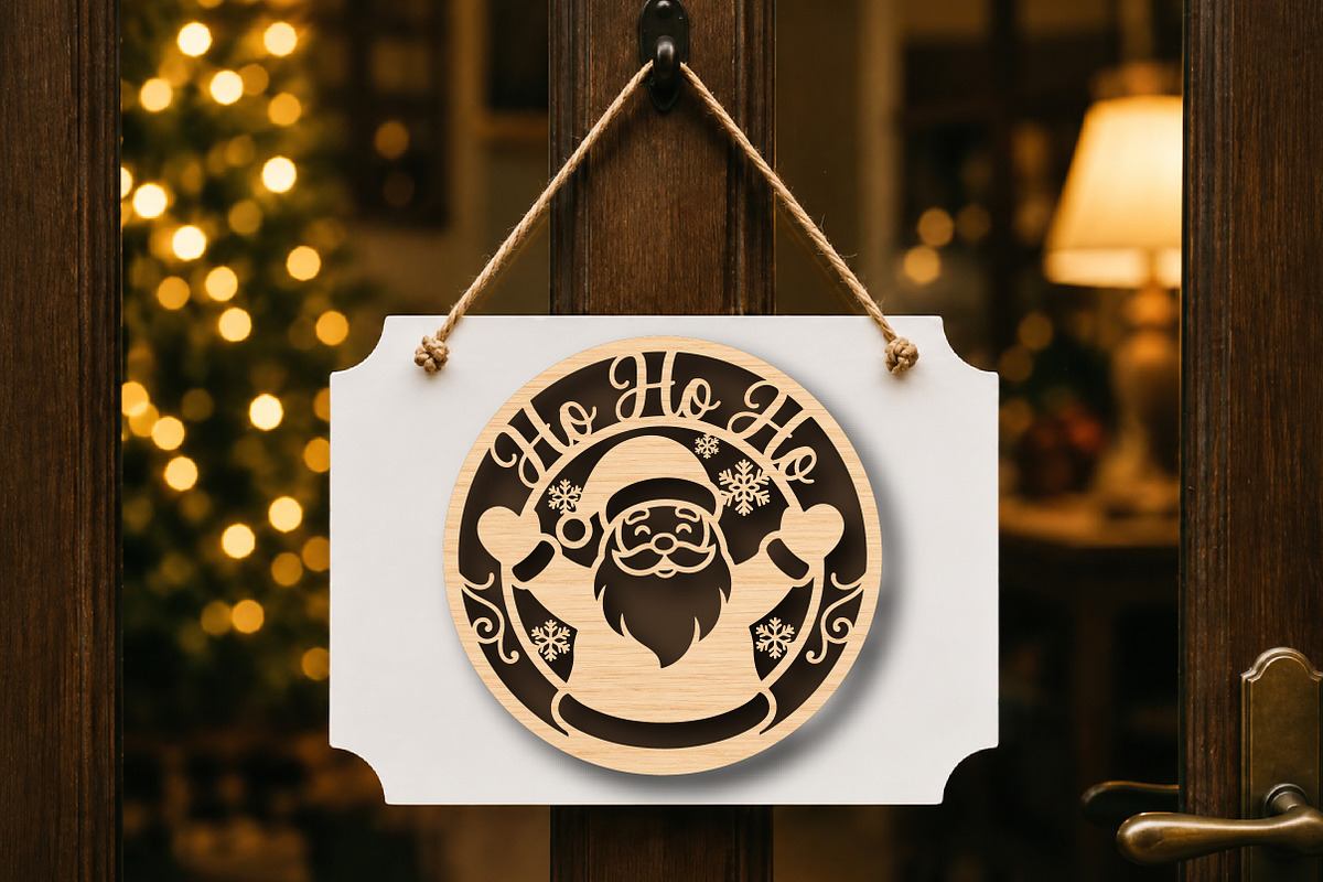Ho Ho Ho Christmas Santa SVG, a Work Illustration by Digital Artistic99 (Photo 4 of 4)