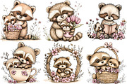 Whimsical Mother's Day Raccoon Clipa, an Illustration by DreamPrint404 (Thumbnail 5 of 6)