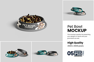 Pet Bowl Mockup, a Product Mockup by bimockup