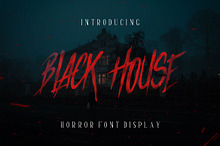 Black House - Horror Font Display