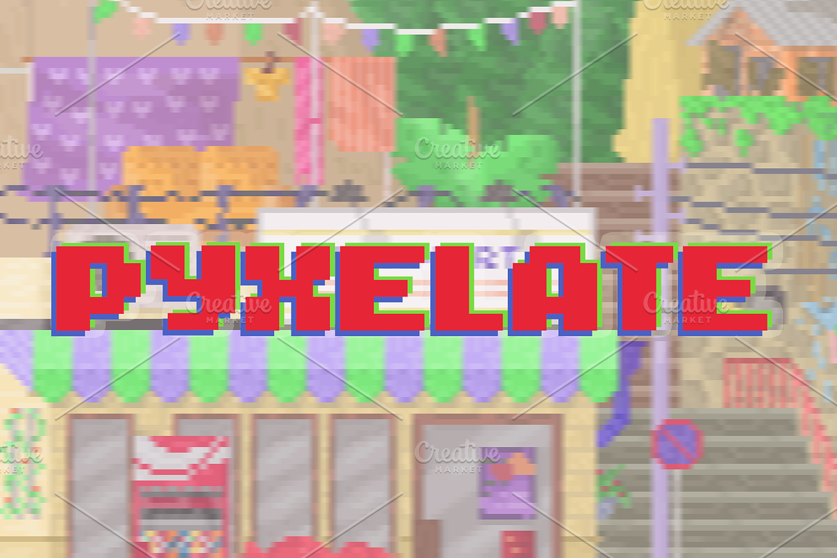 Pyxelate - Retro Pixel Font