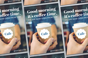 Coffee Time Flyer Mockup