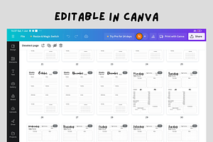 SIMPLE PLANNER TEMPLATE