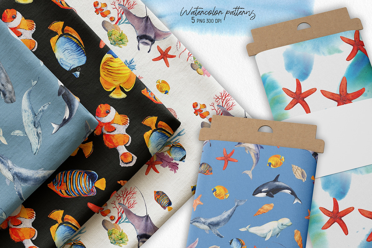 Coral Reef. Watercolor Set, an Illustration by Tata Pilip (Photo 11 of 16)