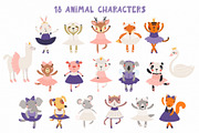 Little Ballerina Cute Animals Art, an Animal Illustration by sceptical cactus (Thumbnail 2 of 12)