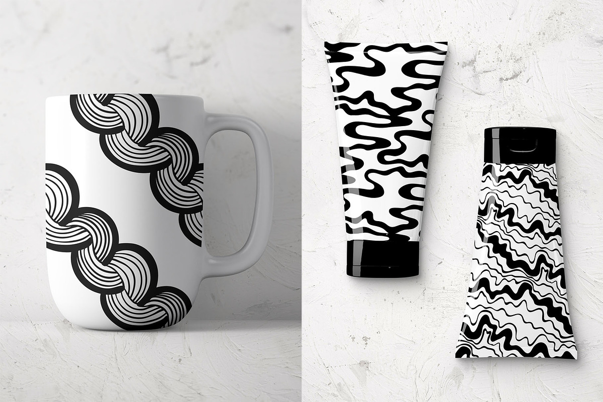 30 abstract wavy patterns, a Pattern Graphic by pineart