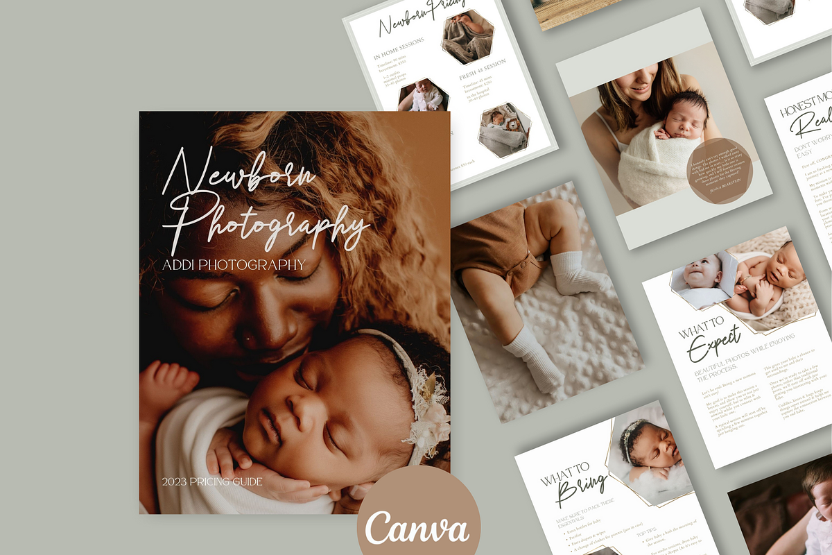 GOLD Newborn Photography Guide, a Magazine Template by Signature Edits (Photo 11 of 11)