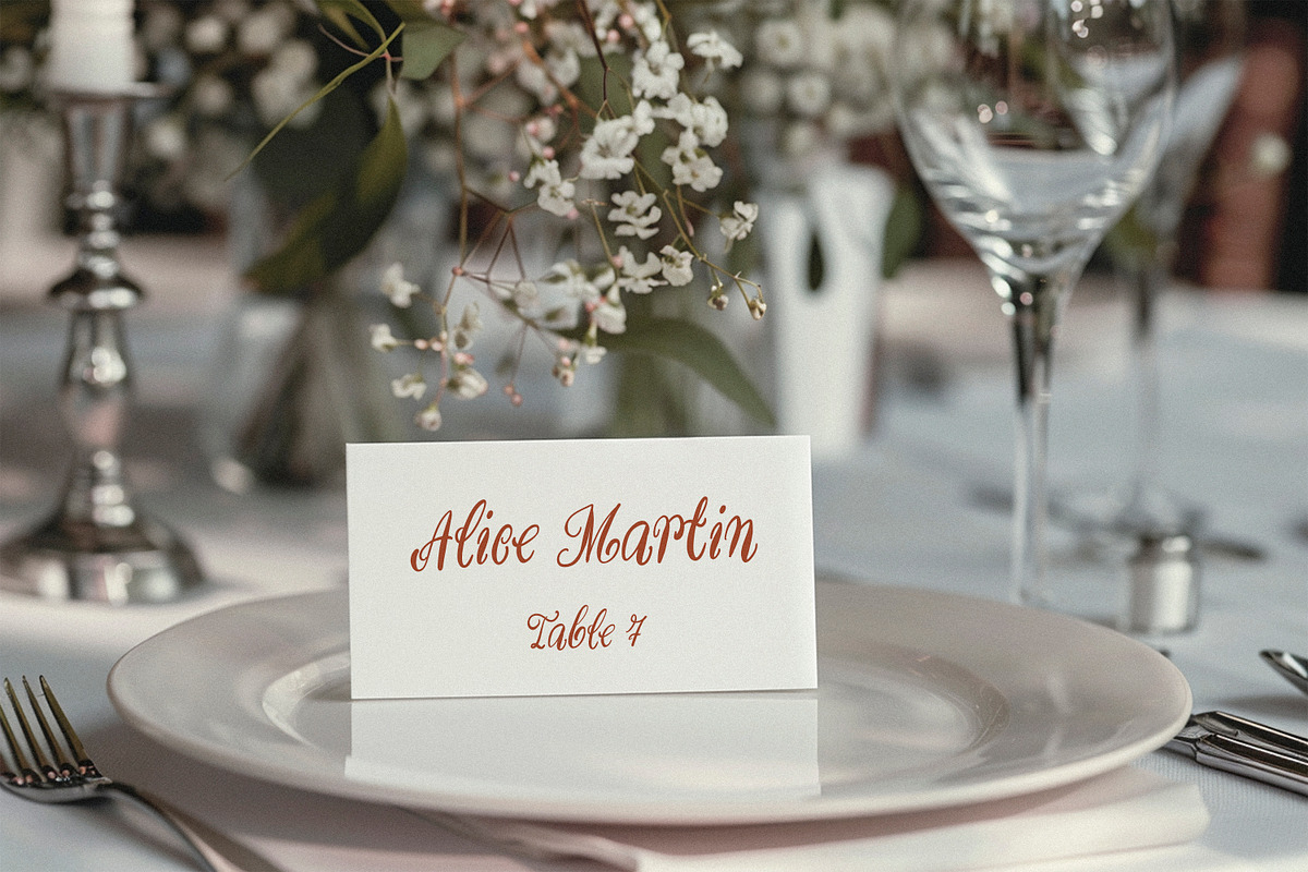 Zefir Cloud Whimsical Wedding Font, a Handwritten Font by AnMark (Photo 4 of 14)