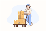 Delivery Package Illustration, an Object Graphic by Jump Studio (Thumbnail 5 of 12)