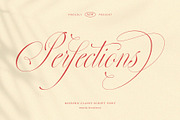 Perfections - Classy Romantic Script, a Script Font by BrandSemut (Thumbnail 1 of 15)