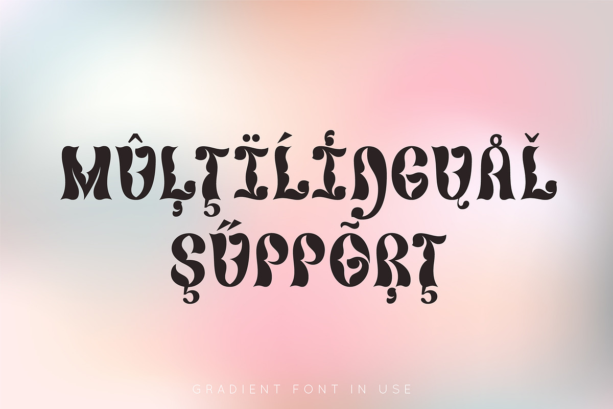 Gradient quirky font, a Font by Anna Zakharchenko (Photo 18 of 18)