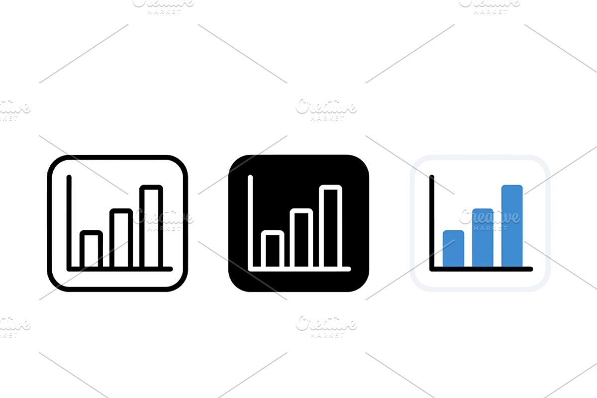 Minimal Bar Chart Vector Icon, a Solid Icon by Artonix (Photo 2 of 2)