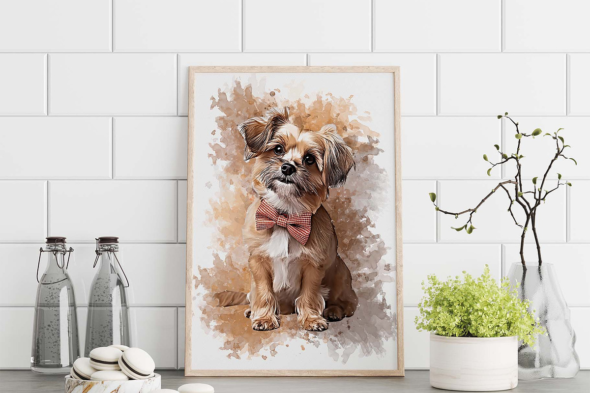 Puppy Photo to Painting Effect, an Action Add-On by MRI STUDIO (Photo 3 of 15)
