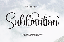 Sublimation | Script Font