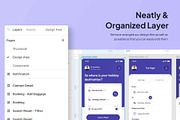 Arrived - Flight Booking App Ui Kits, an UI Kit Template by Minialis (Thumbnail 4 of 6)