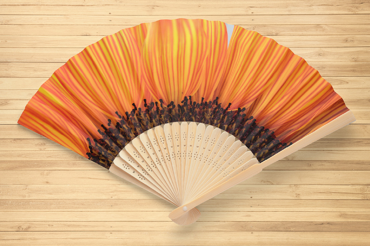 Bamboo Fan Mockup, PSD File, a Household Mockup by MockupsBox (Photo 4 of 5)