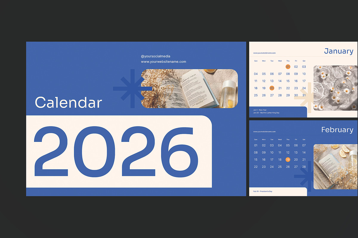 Modern Edge Calendar preview 2
