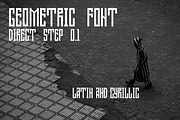 Direct step 0.1 Geometric Font, a Slab Serif Font by zao4nik (Thumbnail 1 of 4)