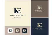 Letter KE Monogram Feminine Logo, a Branding & Logo Template by ika trisiana (Thumbnail 2 of 2)