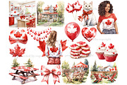Canada Day Clipart, a Person Illustration by GlamArtZhanna (Thumbnail 4 of 6)