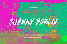 Subway Berlin Street Graffiti Font