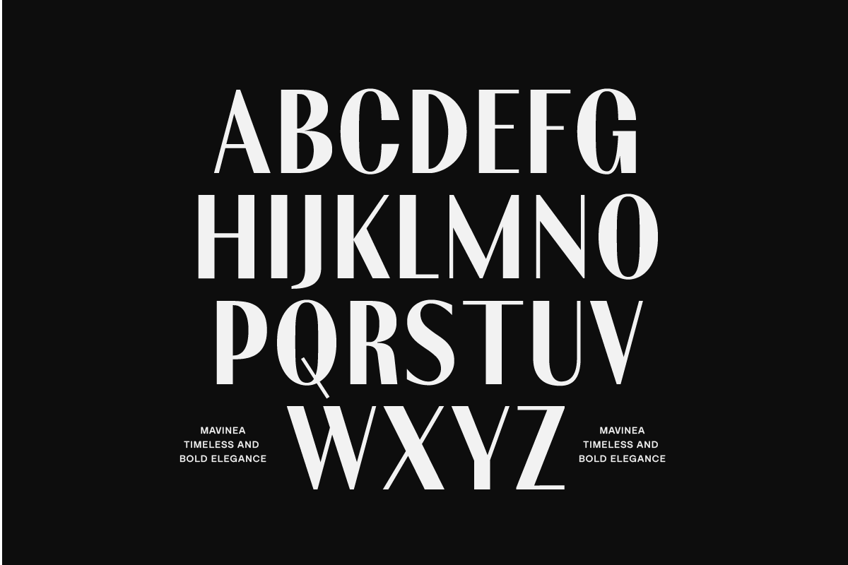 Mavinea – Luxury Bold Fonts, a Sans Serif Font by Yukita Creative (Photo 3 of 10)