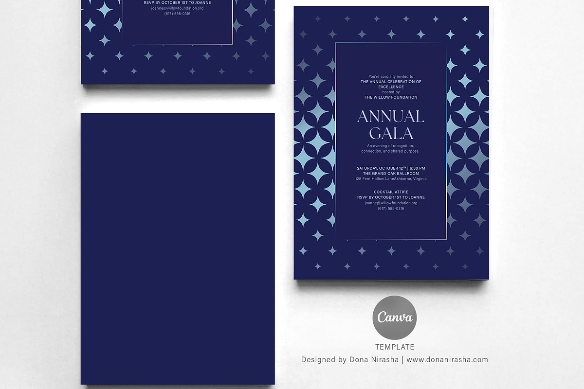 Gala Invite Canva Temp - 35, a Marketing Template by BloomToLife By Dona (Photo 2 of 6)