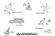 Coastal Line Art Illustrations, a Seasonal Illustration by Studio E Bloom (Thumbnail 2 of 3)