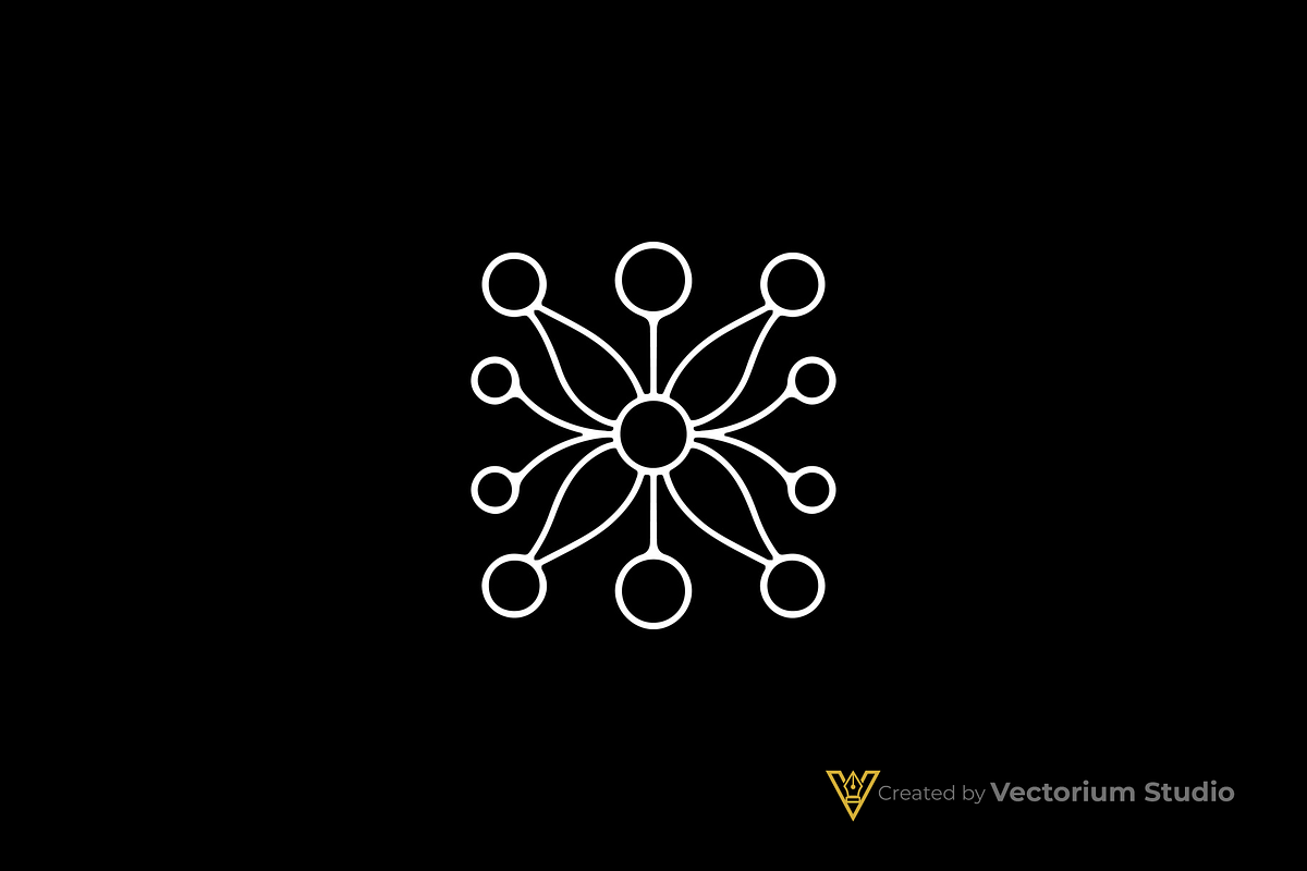 Abstract Flower Network Logo, a Branding & Logo Template by Vectorium Studio (Photo 15 of 16)