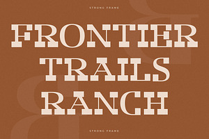 Strong Frame New Slab Serif Font