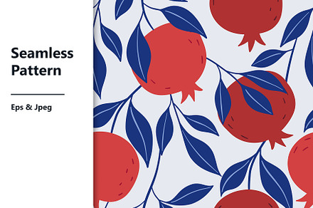 Pomegranate Seamless Pattern