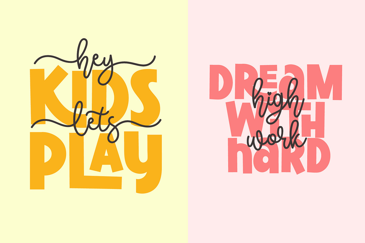 Thick Lover - Cute Font Duo, a Handwritten Font by Airotype (Photo 7 of 12)