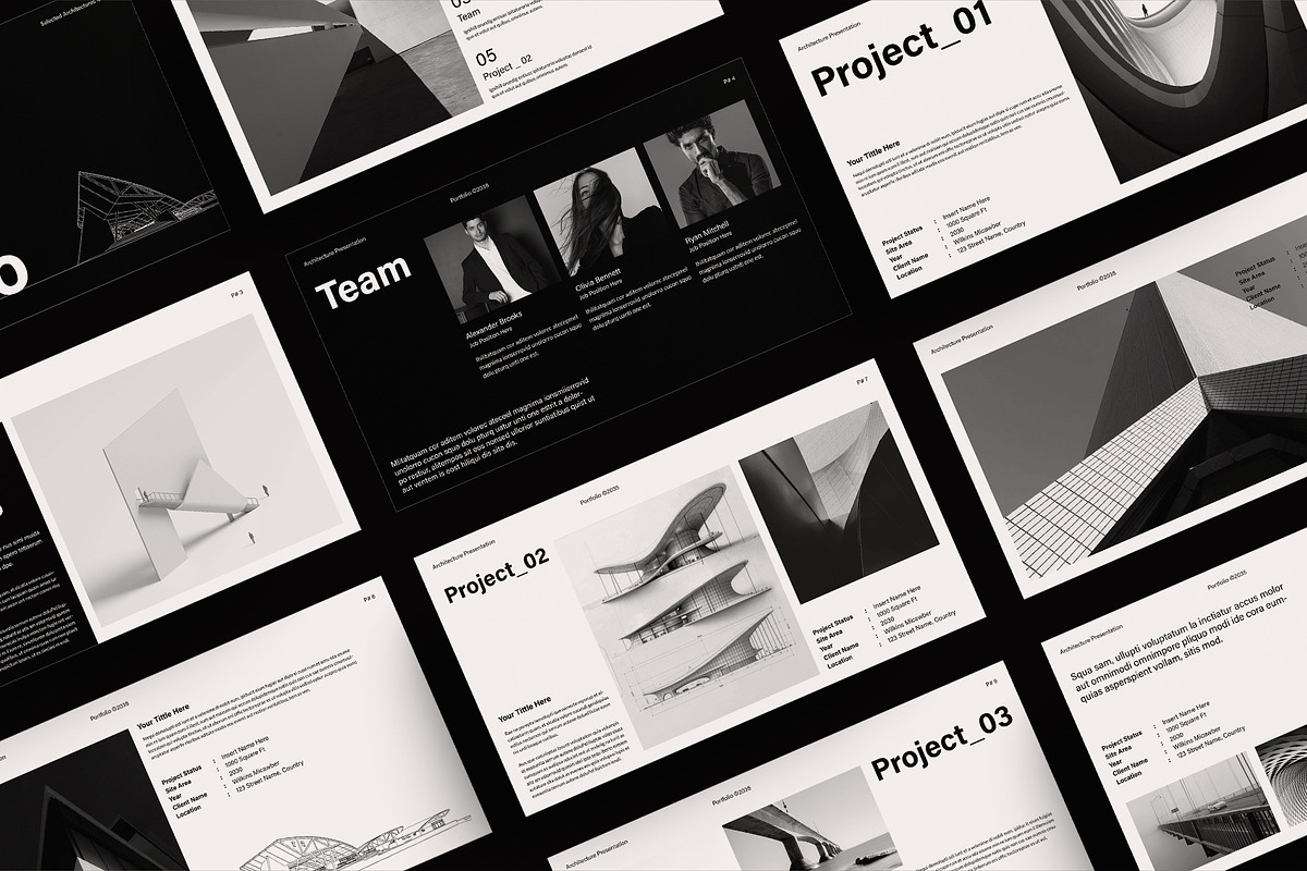 Architecture Portfolio Template, a Presentation Template by DesignCrest (Photo 4 of 13)