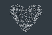Hand drawn floral elements, a Decorative Illustration by Tkoko vectors & patterns (Thumbnail 3 of 8)