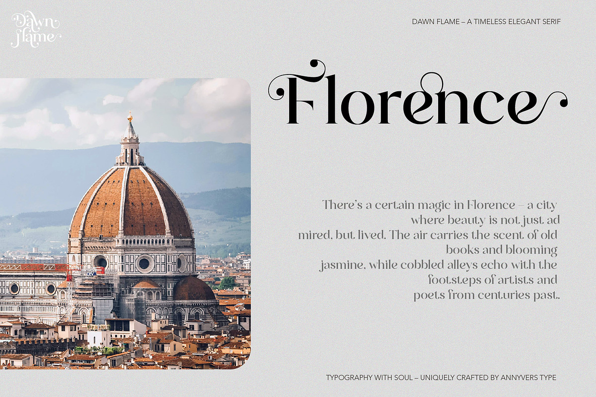 Dawn Flame – A Timeless Serif, a Serif Font by Annivers Type (Photo 6 of 10)