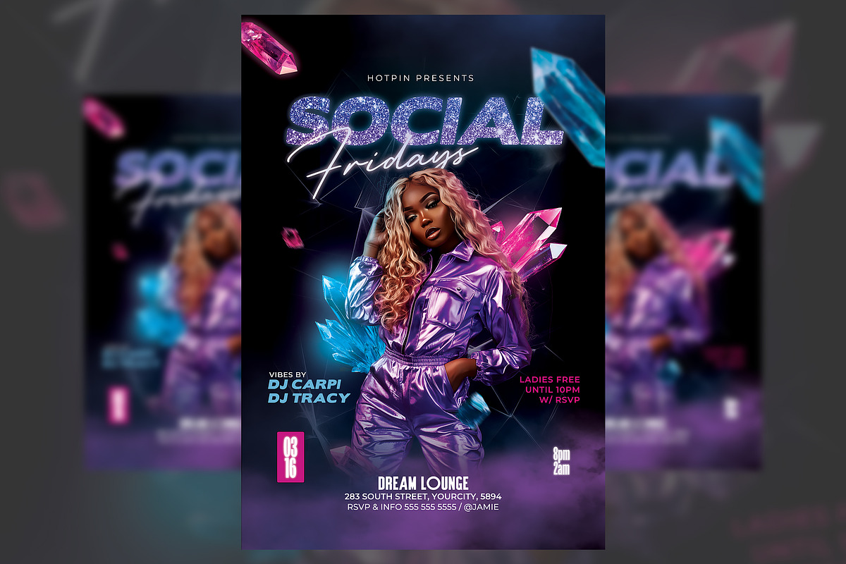 Night Club Party Flyer Template, a Flyer Template by Hotpin (Photo 1 of 2)
