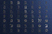 Letter B Logo Bundle Monogram Set, a Branding & Logo Template by Pixel Design (Thumbnail 2 of 6)