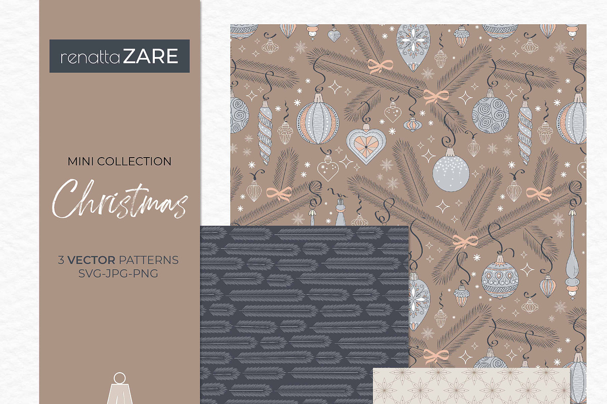 Christmas pattern mini collection, a Pattern Graphic by RenattaZare (Photo 1 of 9)