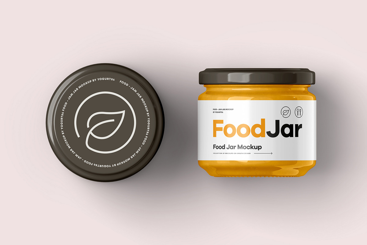 Food Jar Mock-up 2, a Cups & Container Mockup by Yogurt86 (Photo 5 of 10)